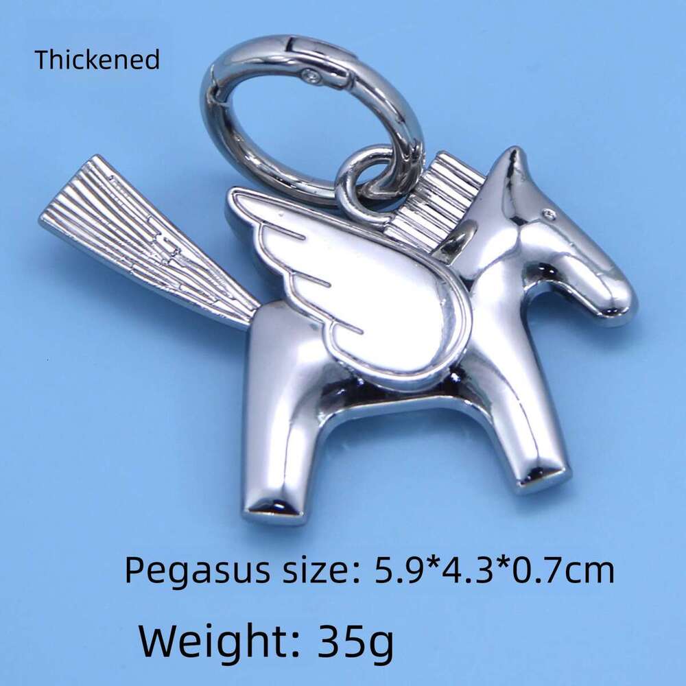 Alloy Backpack Keychain Trendy Little Pegasus Pendant Bag Decoration Car Hanging Ornament