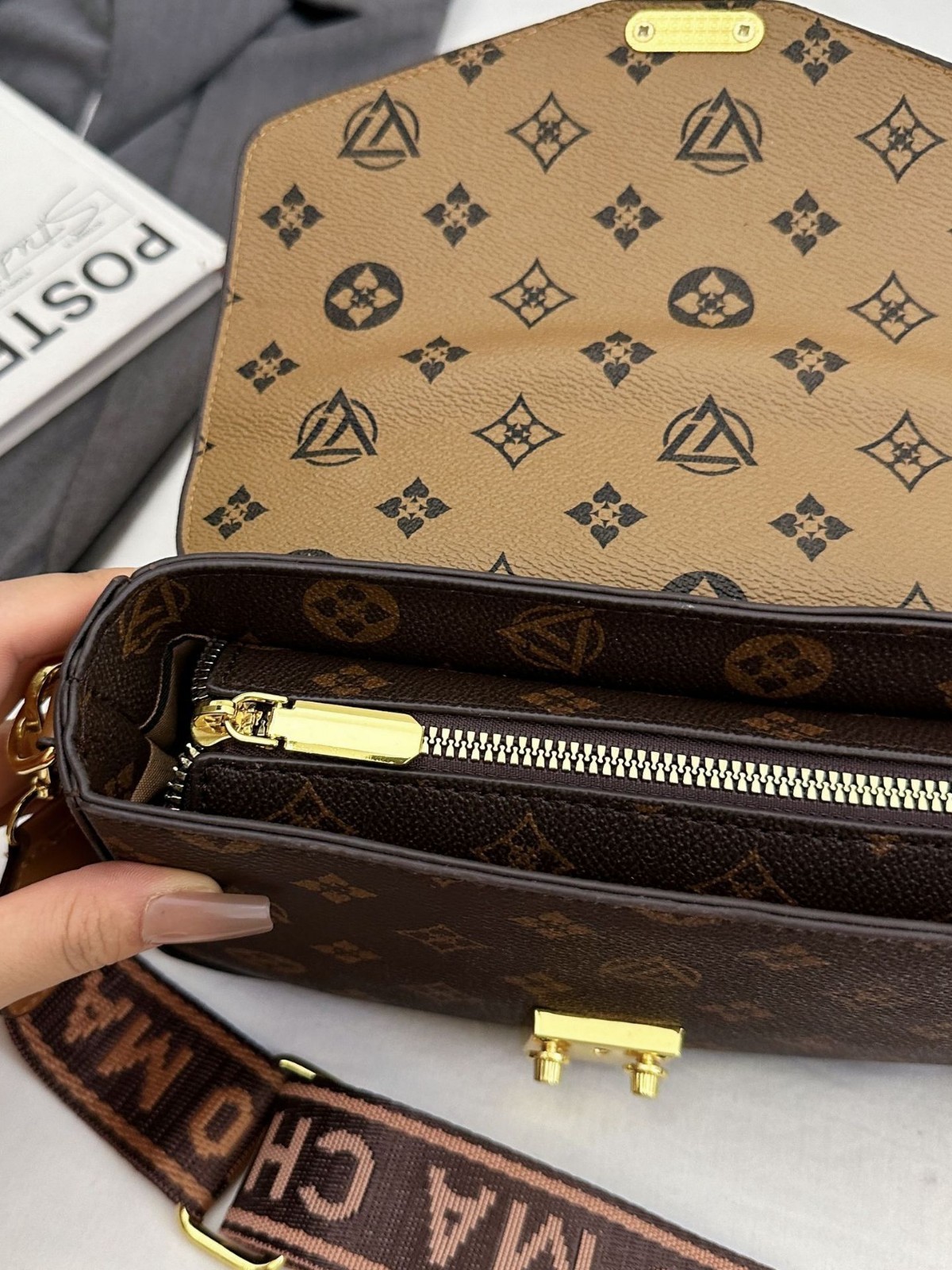 2026 New Cross-border Women's Bag Fashion Print Single-Shoulder Handbag Small Square Bag Versatile High-Quality Feel Crossbody Bag