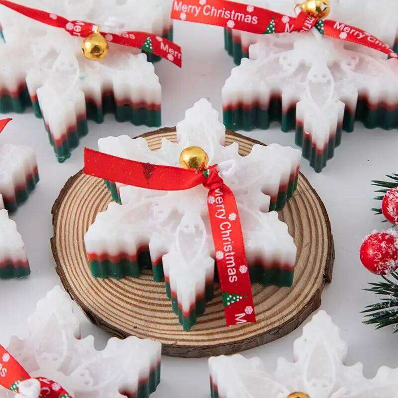 Holiday Winter Snowflake Aromatherapy Candles Perfect Souvenir Christmas Decor Gifts. S260204