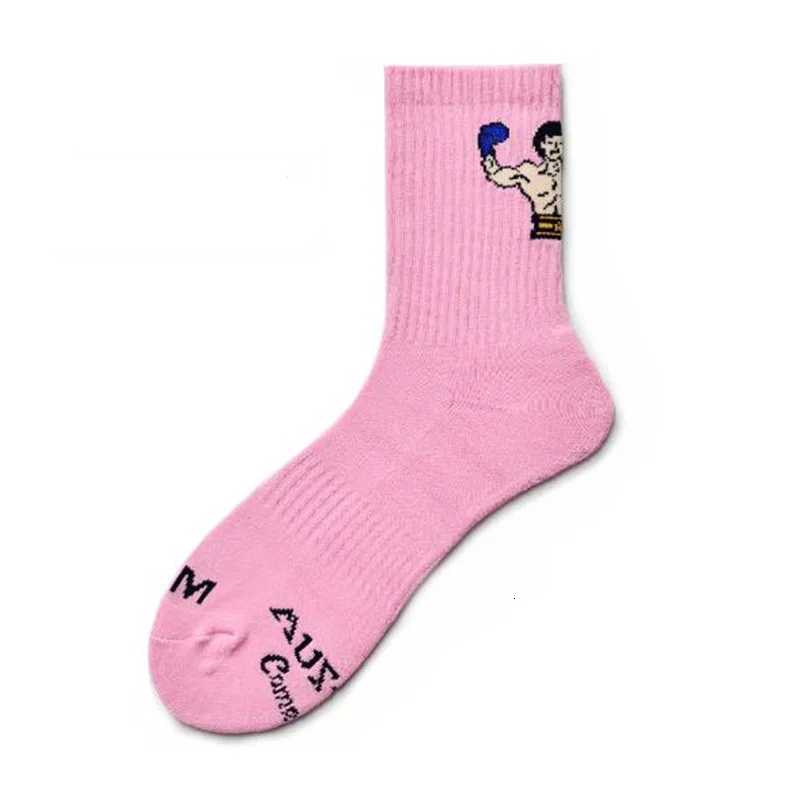 Men Socks Calcetines Cartoon Calcetines Hombre Kobieta Skarpety Crew Ankle Socks Personality Sport Basketball Mens Socks Y260204