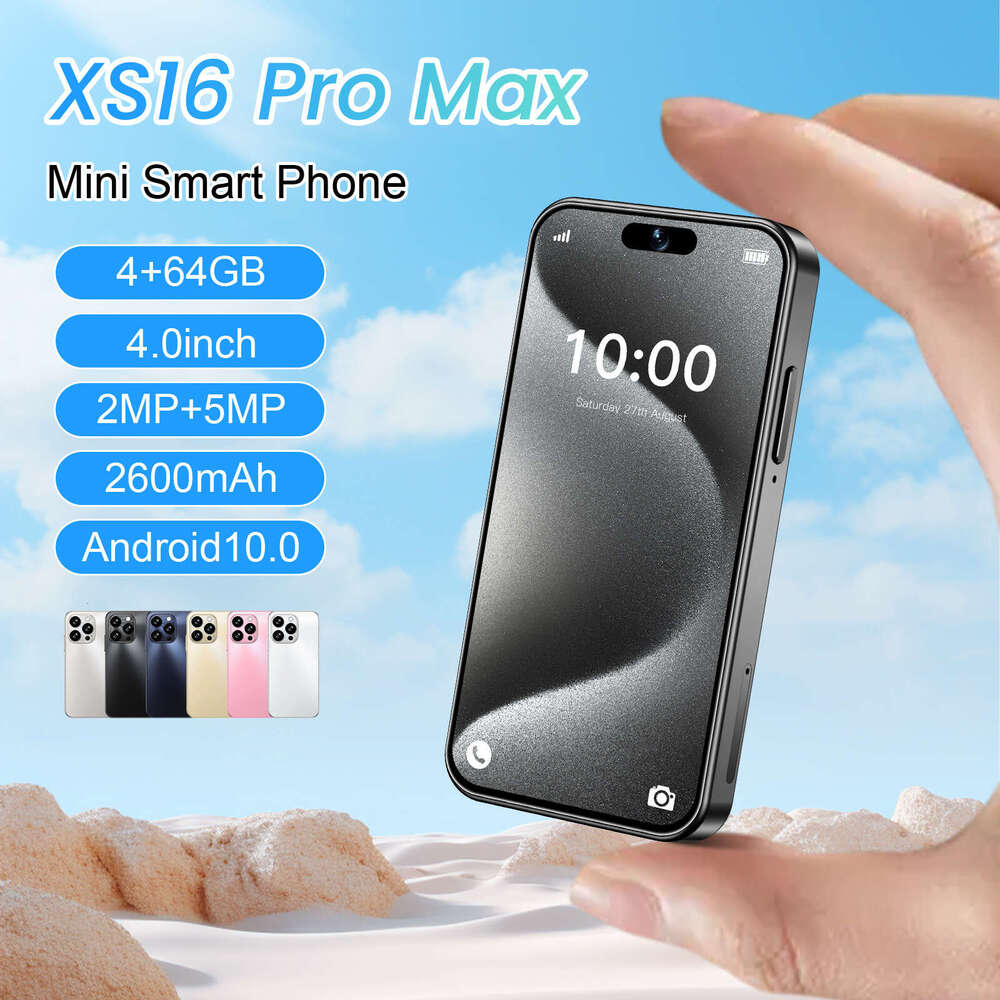 Famous brand cross-border hot selling XS16 mini Android 4.0-inch dual card quad core 4G smartphone with full network, Google Store wholesale CKS