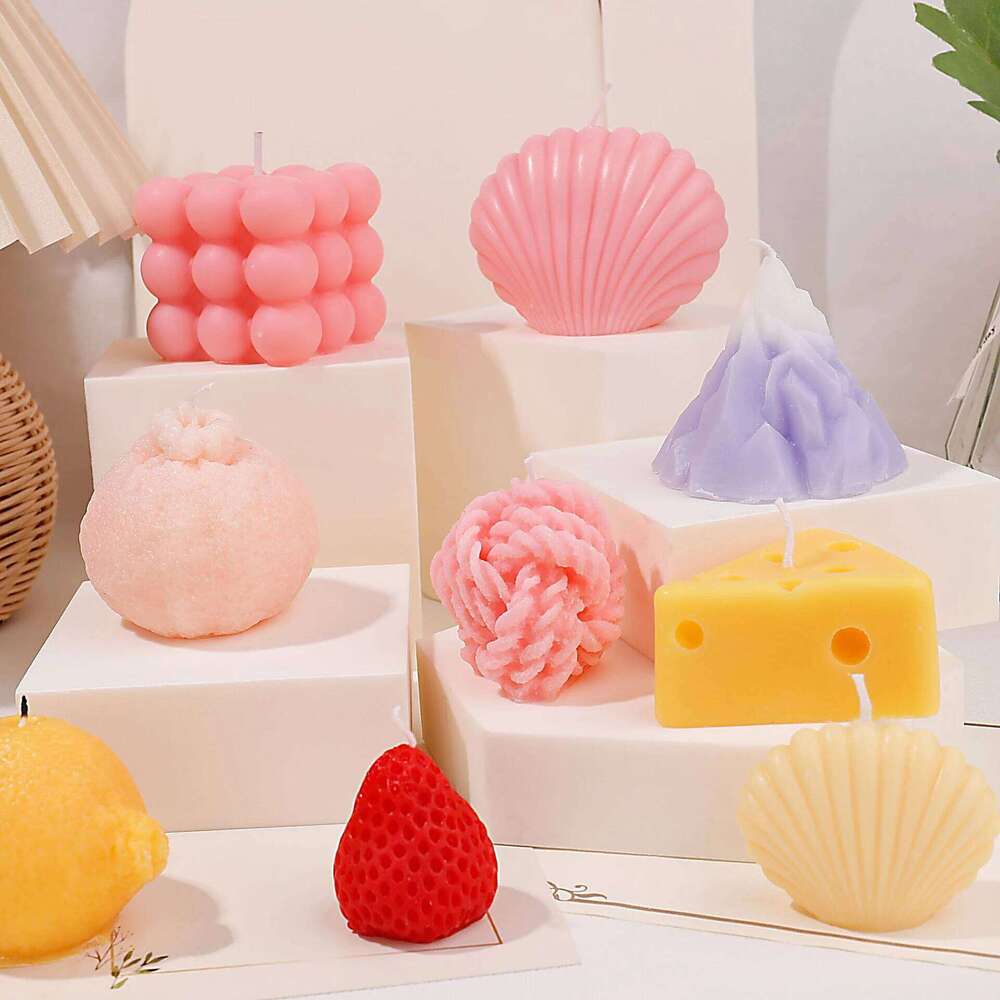 26 Shapes Smokeless Aesthetic Candle Scented Candles Decoration Christmas Handmade DIY Home Room Decor Tools Accessories S260204