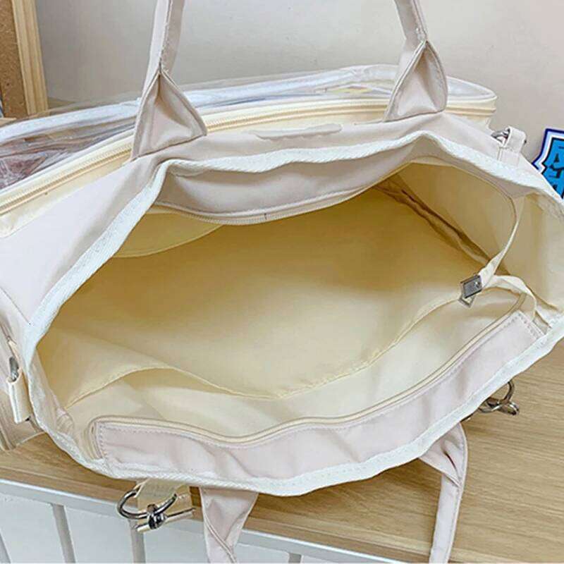 Fashionable Square Female Backpack Transparent Multifunctional Shoulders Bag Large Capacity Daily Outing Tote Handbag Z260202