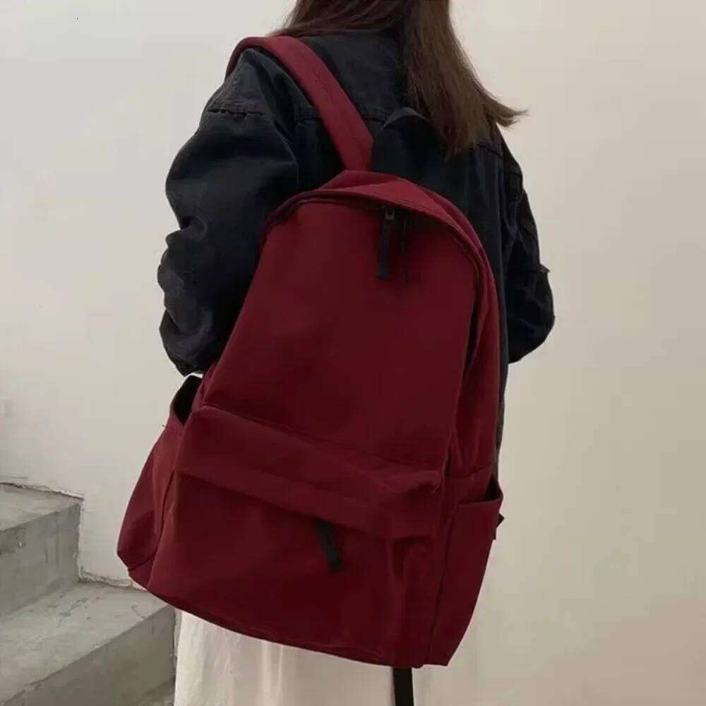 Harajuku Style Women's Backpack - Large Capacity Waterproof Black Mochila, Trendy Japanese Zipper Bag for School & Travel Z260204