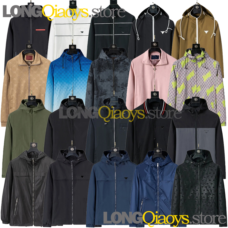 Full Letter Mens Jacket Coat Luxury Designer Bomber Jackets Jacke High Quality Red Striped Autumn Fashion Outdoor Triangle Badge Windbreakers Thick