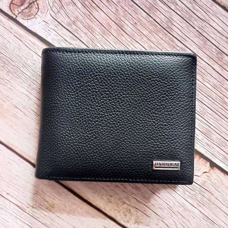 Fashion Genuine Leather Wallets Business Men Bifold Wallet Purse with Coin Pocket H260204