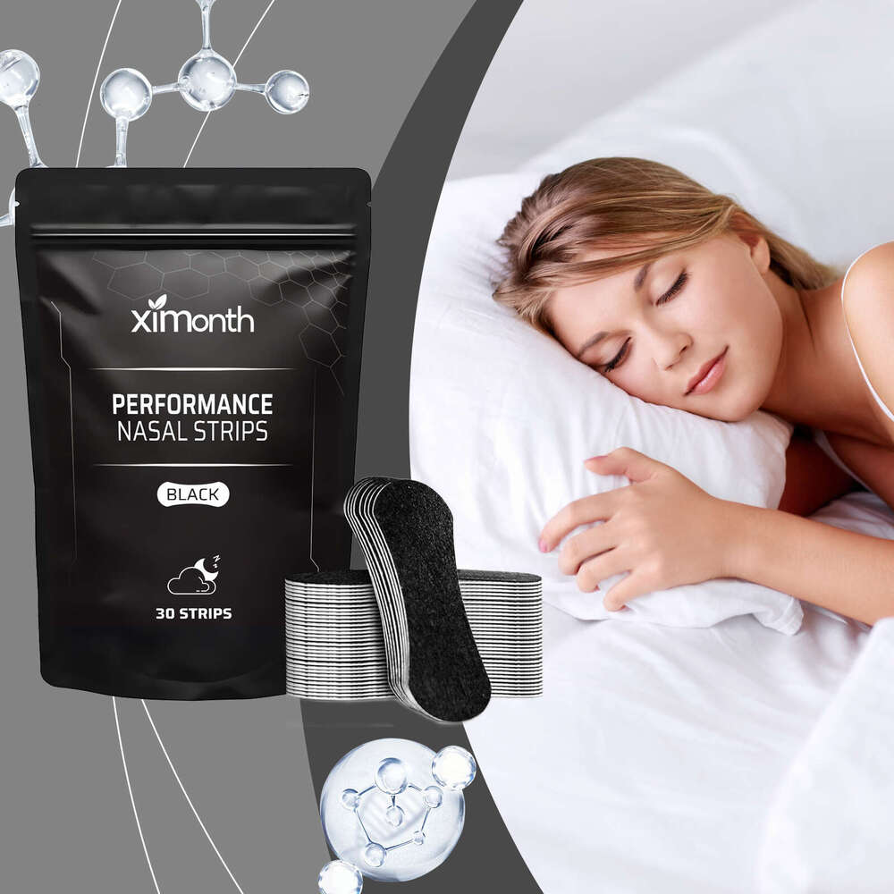 Ximonth Strips Nighttime Anti-Snoring Relief Nasal Discomfort Anti-Dry Mouth Sleep Care S260203