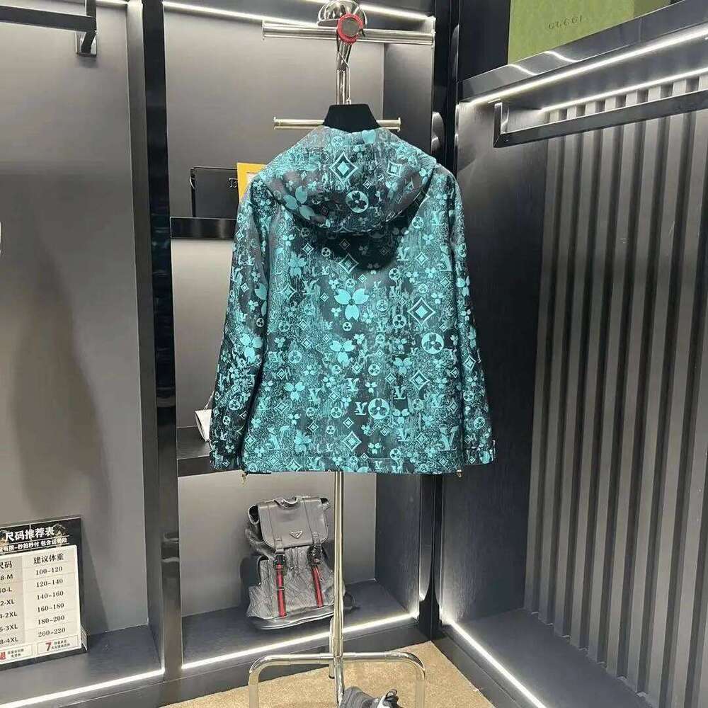 2025 Spring Summer And Women's Fashion Trendy Luxury Chameleon Full Print Casual Hooded Jacket Men's