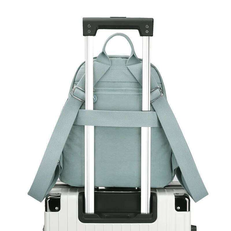 Women Stylish Nylon Oxford Backpack Korean Trendy Small Rucksack Versatile Canvas Bookbag Mommy Travel Bag Z260202