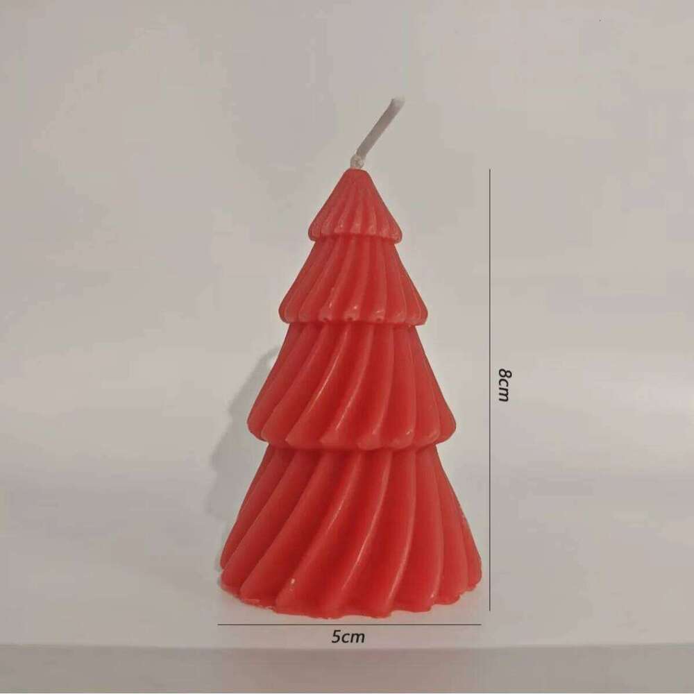 Christmas Tree Scented Candles Aromatherapy Candle Handmade DIY Xmas Gift Holiday Home Ornament S260204