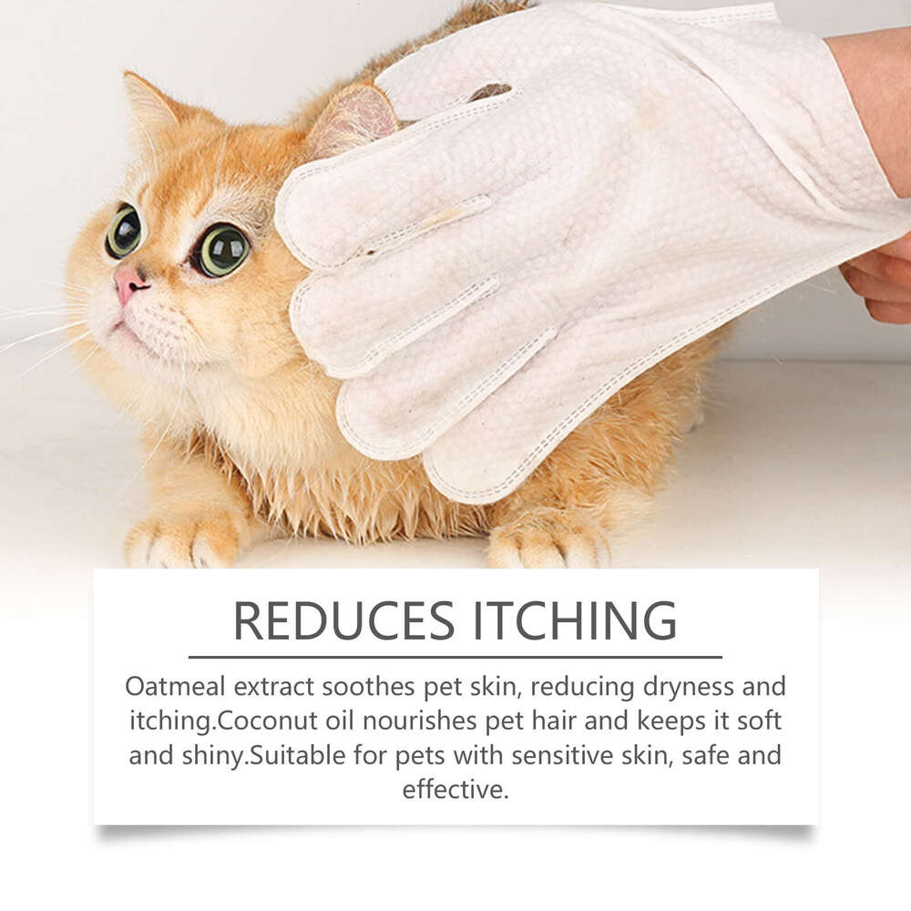 Yegbong Pet Disposable Dog Cat Hair Skin Gentle Cleaning Care Gloves S260203