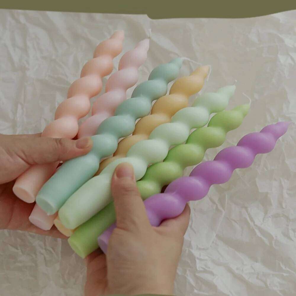 1PC Spiral Aromatherapy Candle Desktop Fragrance Ornament Scented Candles Birthday Gifts Home Decoraton S260204