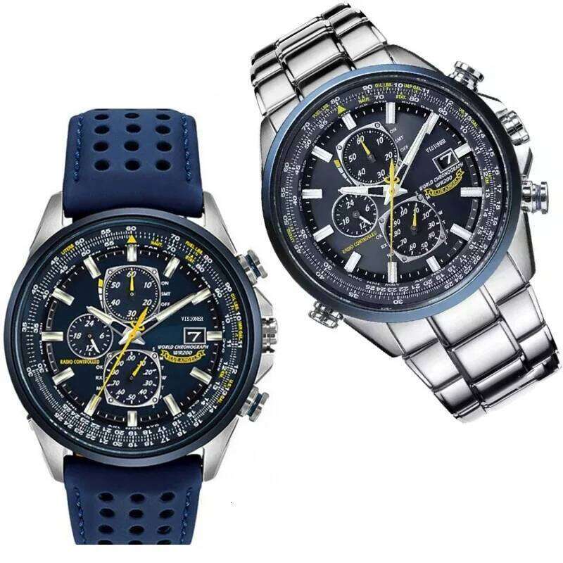 2025 High Quality Men's Quartz Luxury Trend Luminous Multi-Function Chrono Stainless Automatic Watch Christmas Gifts 26Y0204