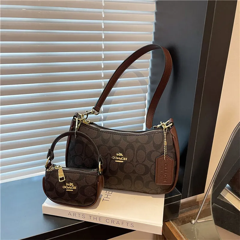 2026 High Quality Designer Bag Shoulder bag Luxury Woman Wallet Brown Fashion Handbag Classic Womens Bag Printed Retro Sweet Outdoors Purse Underarm Bag