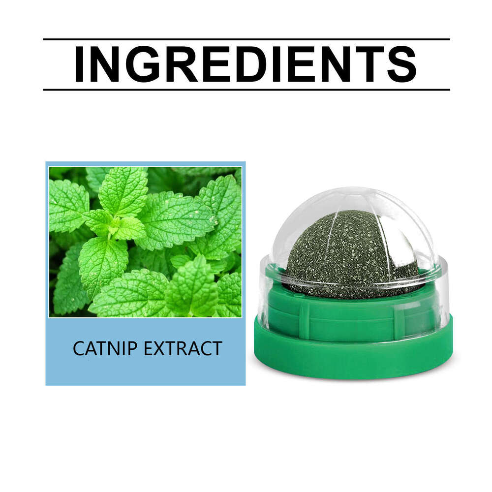 Yegbong Flavor Cat Chew Toy Dental Cleaning Care Rotating Mint Ball S260203