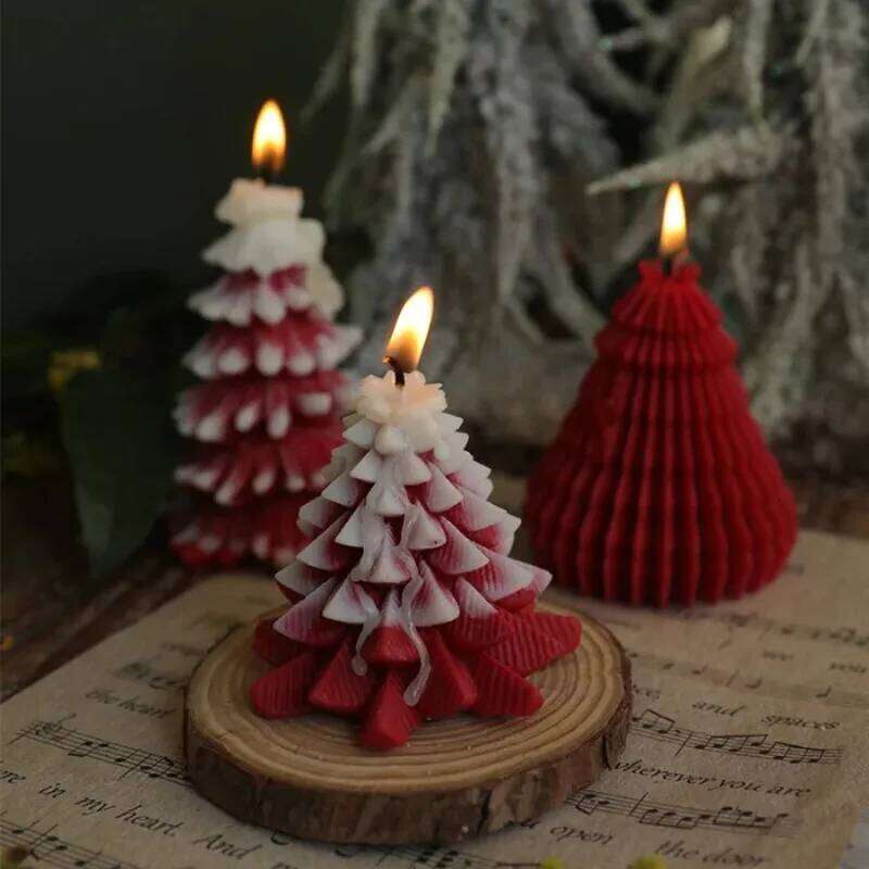 Handmade Tree Candles for Christmas Party Home Decoration and Holiday Gift Ornaments Fragrance Souvenirs S260204 0fd