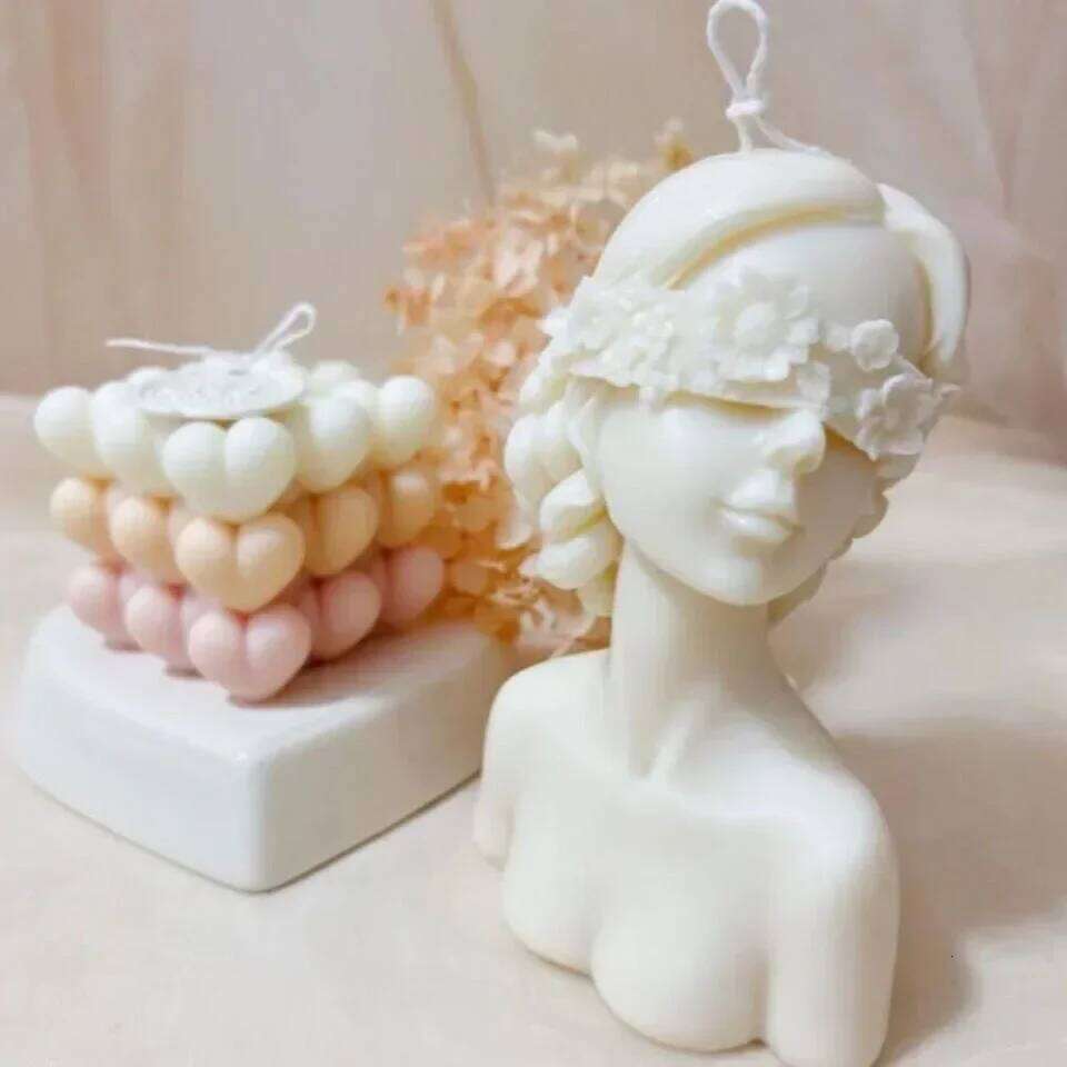 Beauty Girl Aromatic Scented Candles Dinner Wedding Guest Birthday Party Gift Souvenirs Bedroom Home Doceration S260204