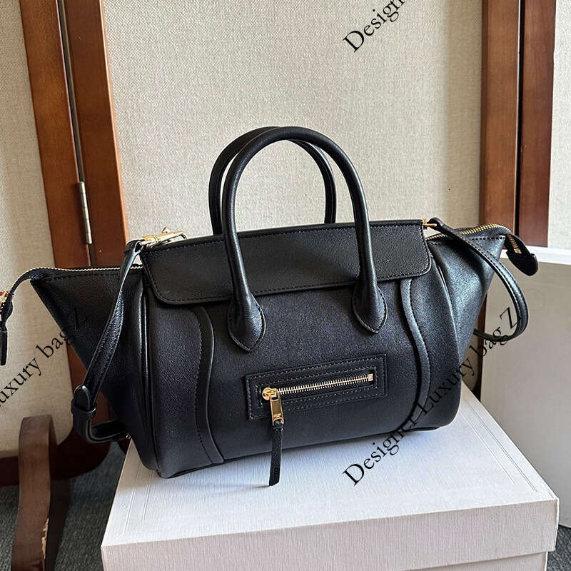 Luxury Designer bag tote bag NEW LUGGAGE Brown Suede Large Leather tote Handbag Imported calfskin large size Shoulder Bags Men Women