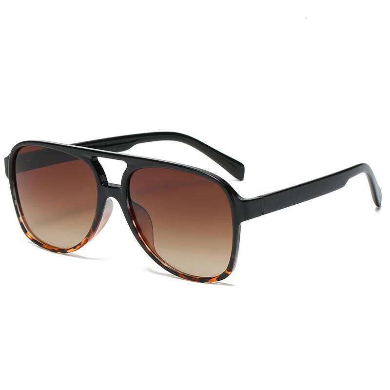 Retro Oval Aviation Sunglasses Men Women Pilot Sun Glasses Black Blue Leopard Yellow Outdoor Beach Trip Eyewear Shades UV400 C260204