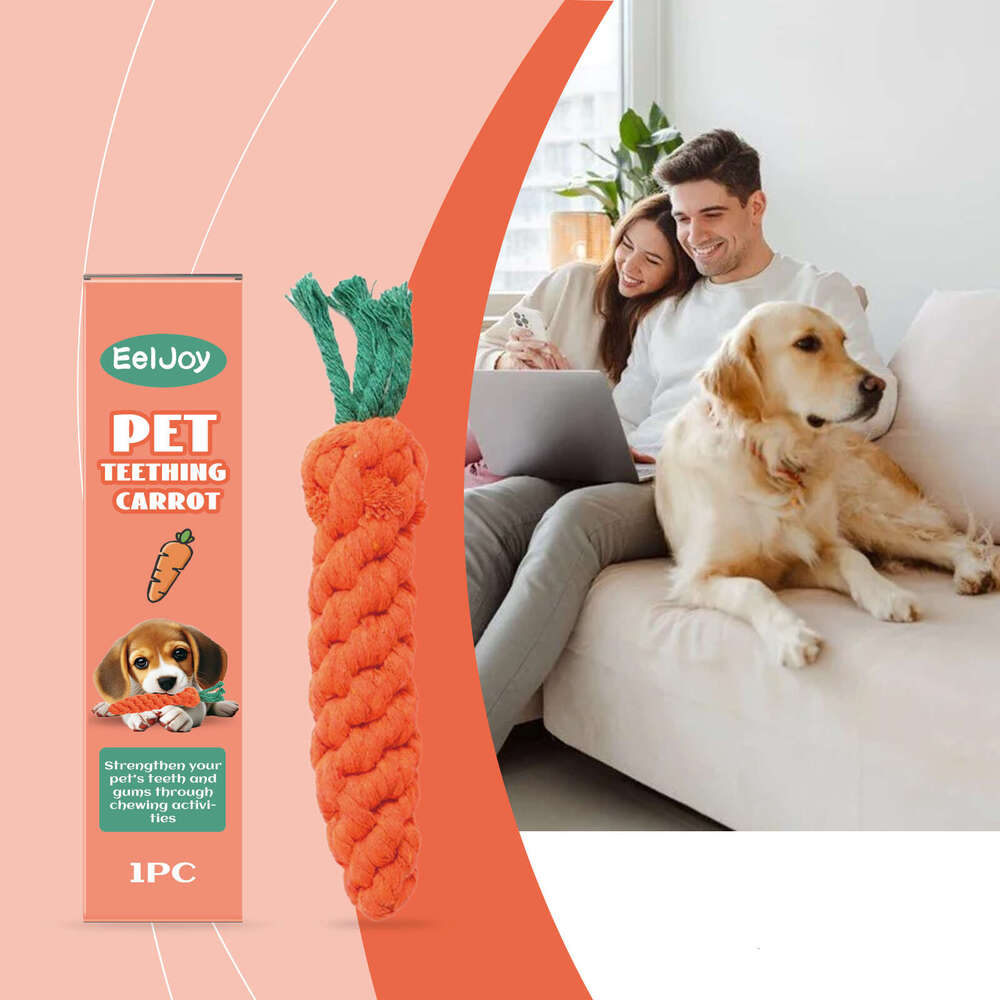 EelJoy Cute Carrot Teething Care Pet Teeth Chewable Anti-Bite S260203