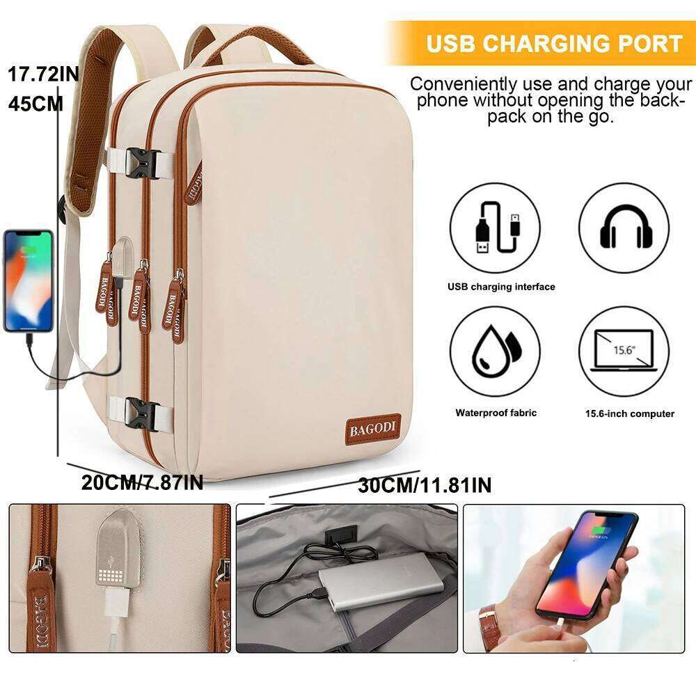 Geestock Ryanair 40x20x25 Travel Bag 45x20x30 Easyjet Airplane Cabin Backpack Suitcase Laptop Backpacks Z260202