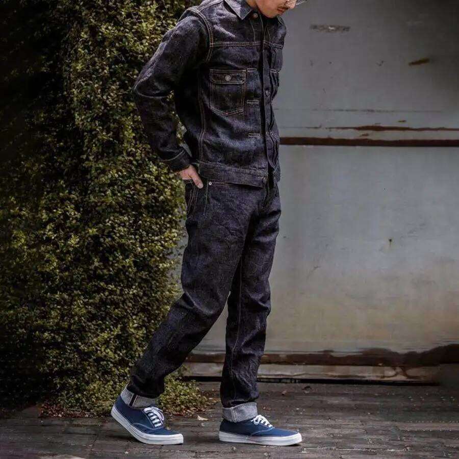 MOMOTARO Copper Dan Espresso Indigo Double Bag TYPE II Japanese Okayama Denim Jacket 26Y0202