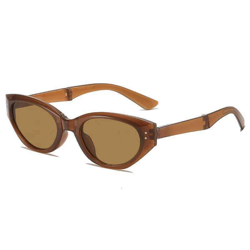 New Arrival Circular Sunglasses Women Men Folding Sun Oval Eyewear Glasses Male Female Eyeglasses C260204