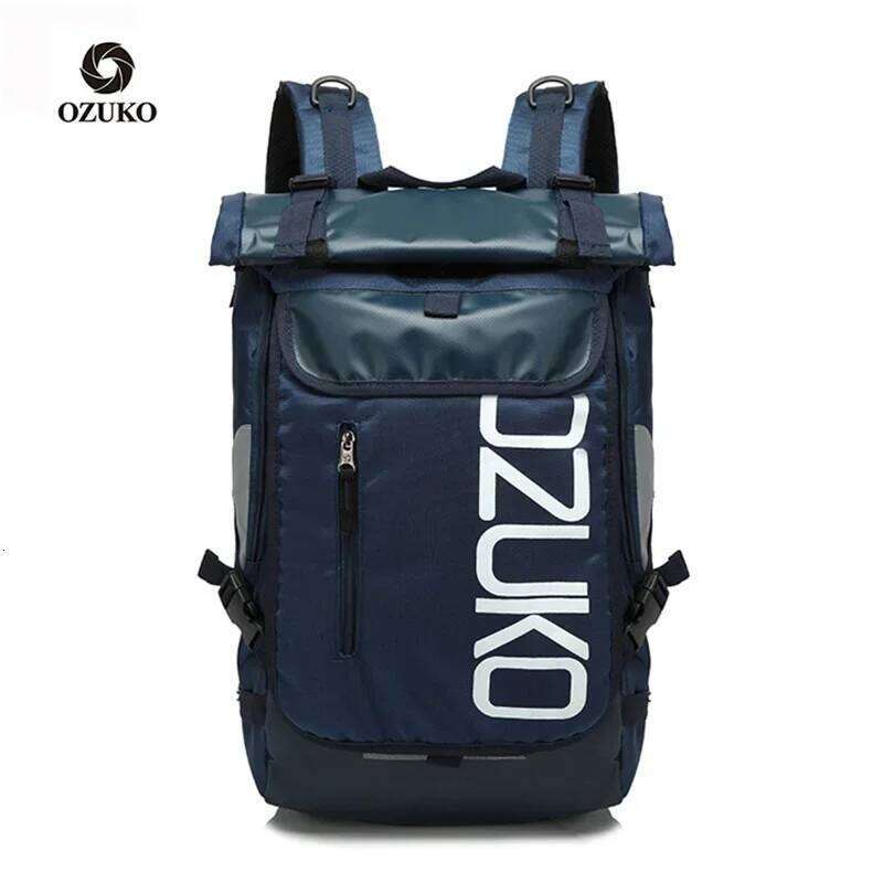 OZUKO Schoolbag for Teenager 15.6 inch Laptop Water Backpack 49*28*14 Men Student Backpacks Male Travel Mochila Fashion Z260204