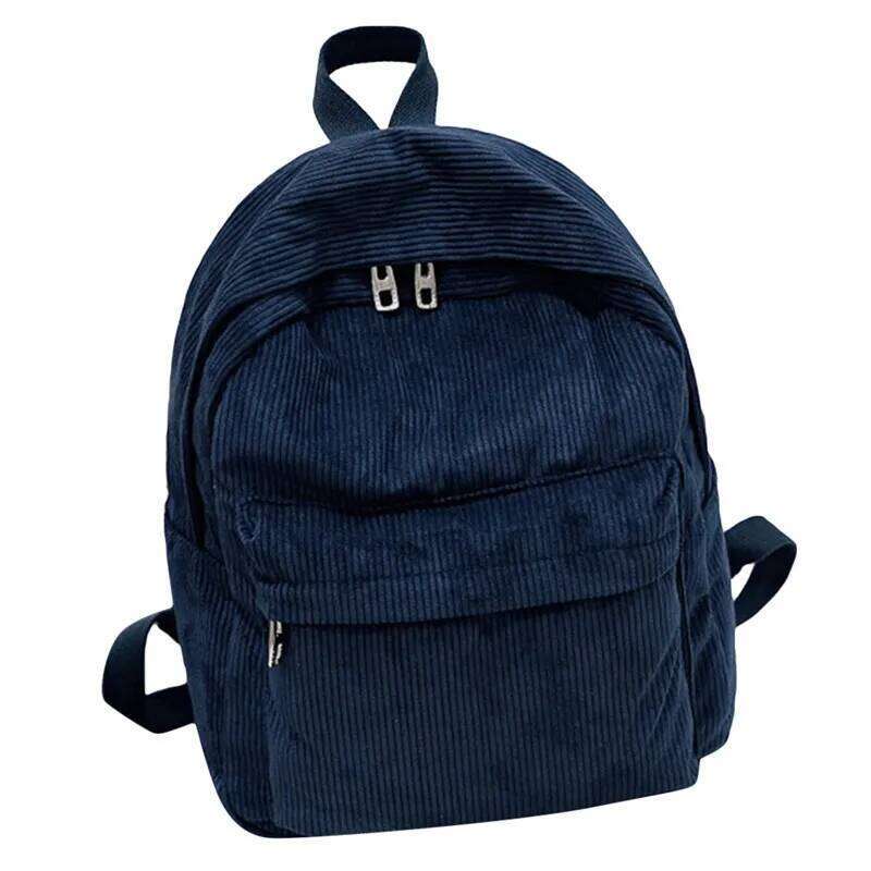Style Soft Fabric Female Corduroy Design School For Teenage Girls Striped Backpack Women Velvet Screen Z260202