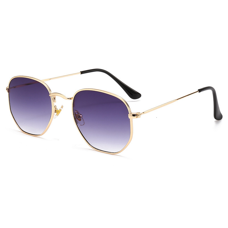 New Style Women, Square Geometric Frame, Fashionable Metal Glasses, Classic Sunglasses for Men, Trendy
