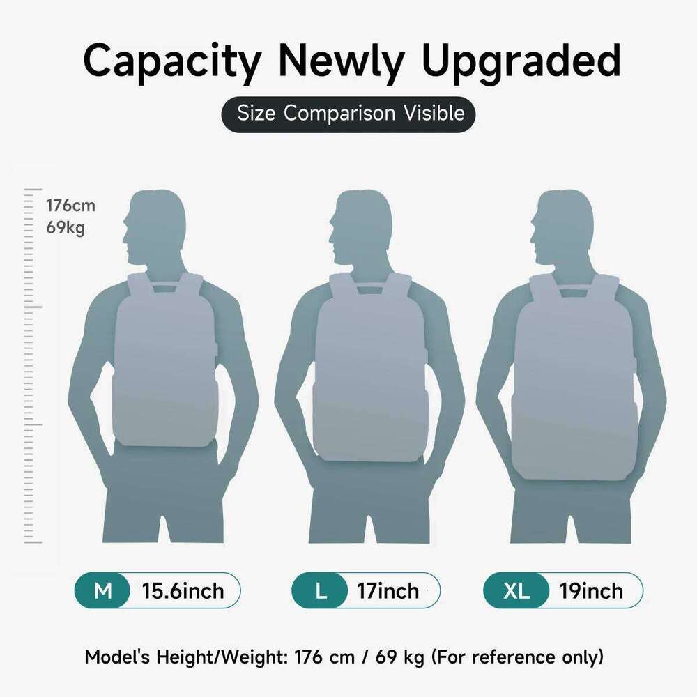 Tigernu Expandable 15.6-19inch Laptop Backpack For Men RFID Anti Theft Travel Bag Schoolbag Cabin Bags Knapsack Z260204