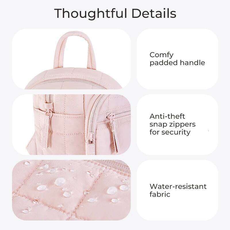 BAGSMART Womens Backpack Large Capacity School Japanese Style Waterproof Nylon College for Student Travel Laptop Bag Z260202