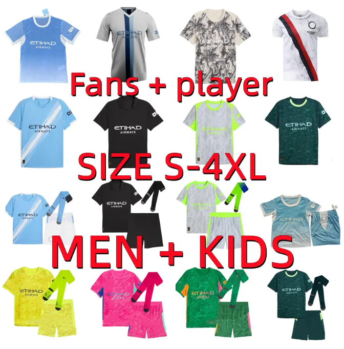 25 26 27 HAALAND GUNDOGAN REIJNDERS Doku Man Citys 2026 2027 soccer jerseys CHERKI MARMOUSH GVARDIOL AIT-NOURI DONNARUMMA goalkeeper Men kids kits football shirt