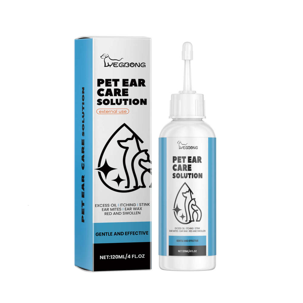 Yegbong Cat Dog Cleaner Universal Gentle Cleaning Deodorizing Ear Wash Liquid for Cats and Dogs S260203