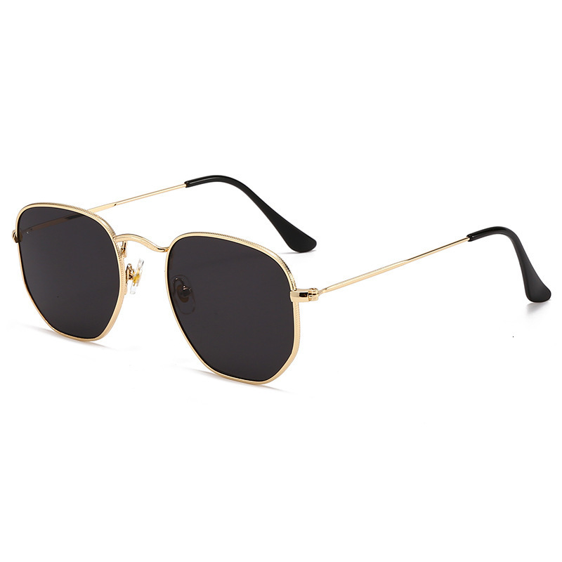 New Style Women, Square Geometric Frame, Fashionable Metal Glasses, Classic Sunglasses for Men, Trendy