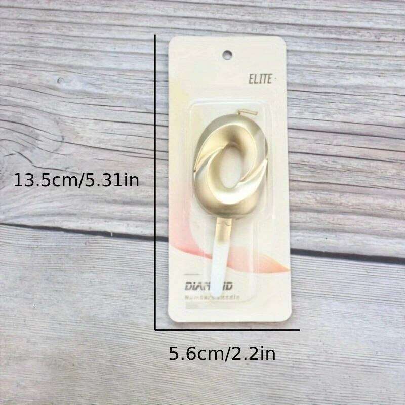 Creative Gold Diamond Number Large 3D Birthday Cake Topper Decoration Party Supplies Anniversary Celebration Age Candle S260204