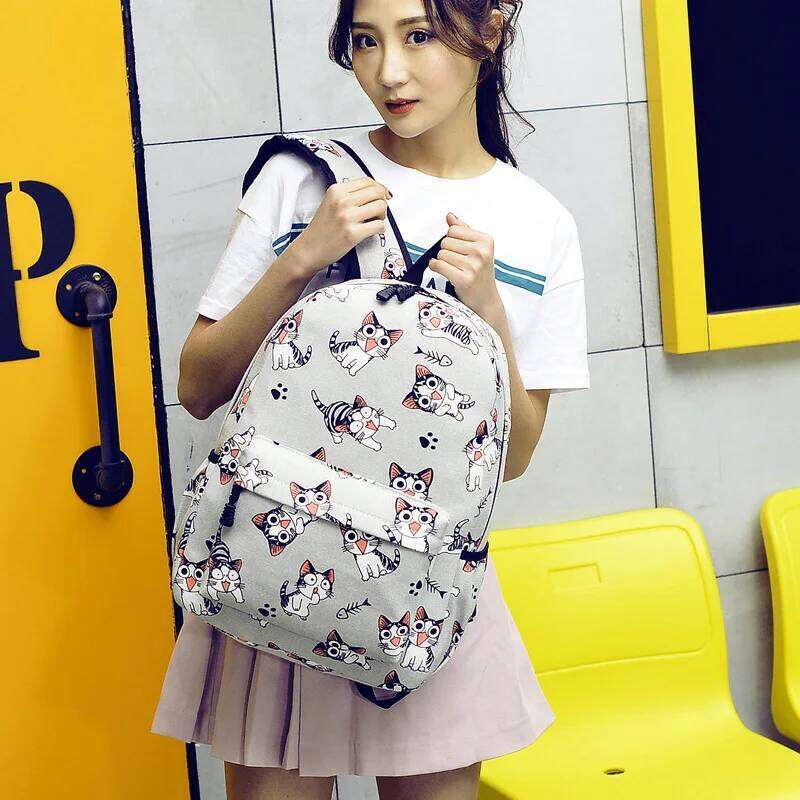 Fashion printing 2026 Women Leisure school bag Teenage Girl Bagpack Rucksack Knapsack Backpack For Female Z260204