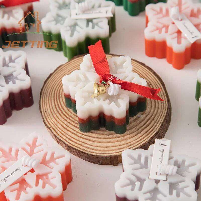 Christmas Souvenirs Snowflakes Aromatherapy Candles Winter Creative Home Decorations Holiday Gifts S260204