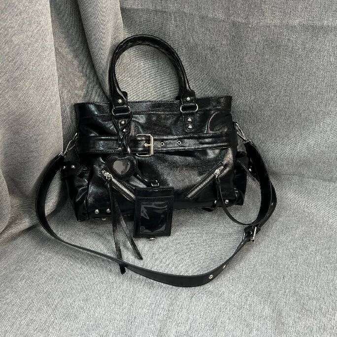 Top Quality Luxury Handbag And Purse Designer Soft Leather Shoulder Bag Black Totes Women Fashion Underarm Tote Bags C260204