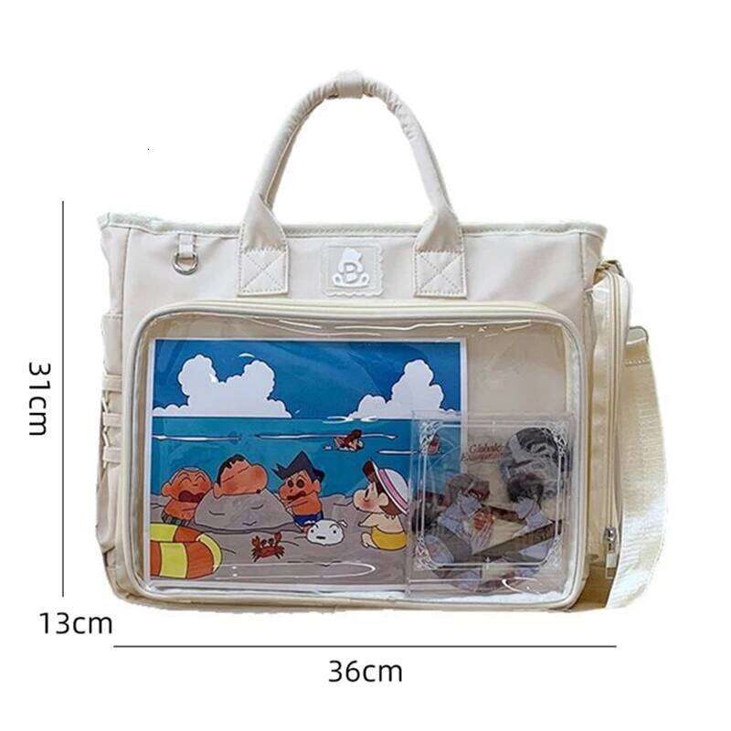 Fashionable Square Female Backpack Transparent Multifunctional Shoulders Bag Large Capacity Daily Outing Tote Handbag Z260204