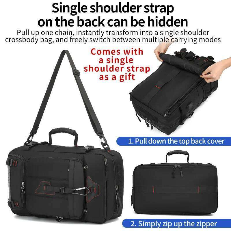 Backpack men's capacity business travel large luggage waterproof outdoor hiking bag leisure backpack Z260204