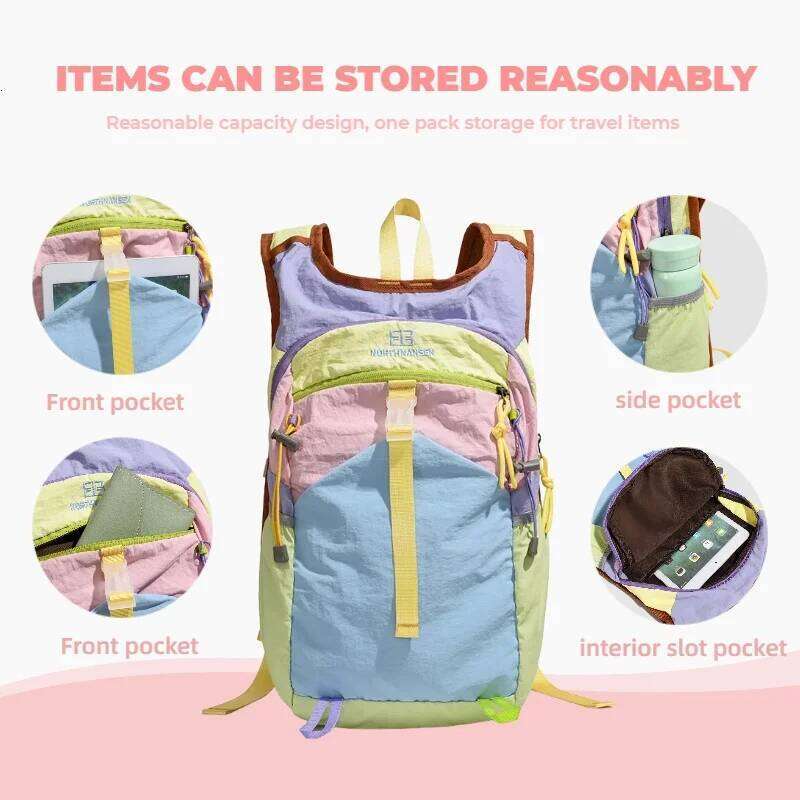 Fashionable Casual Backpack, Dopamine Contrasting Color, Suitable for Commuting Travel Backpacks, Student Backpacks Z260202