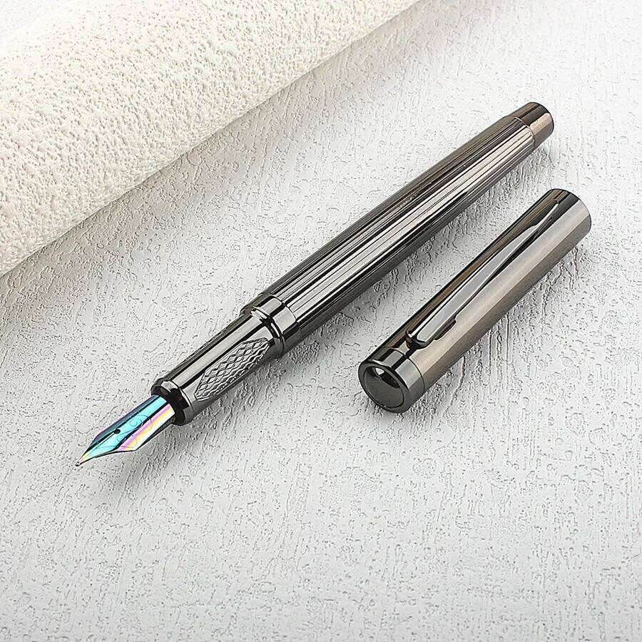 Jinhao 82 Fountain Luxury Acrylic /Metal Ink F Nib Elegante Business Office School Supplies Writing Pen Stationery 26Y0204