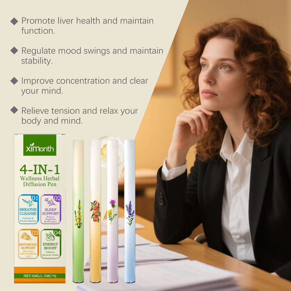 XIMONTH Herbal Energy Combination Stick Enhances Vitality Gentle Sleep Care Body Cleansing 4-in-1 S260203
