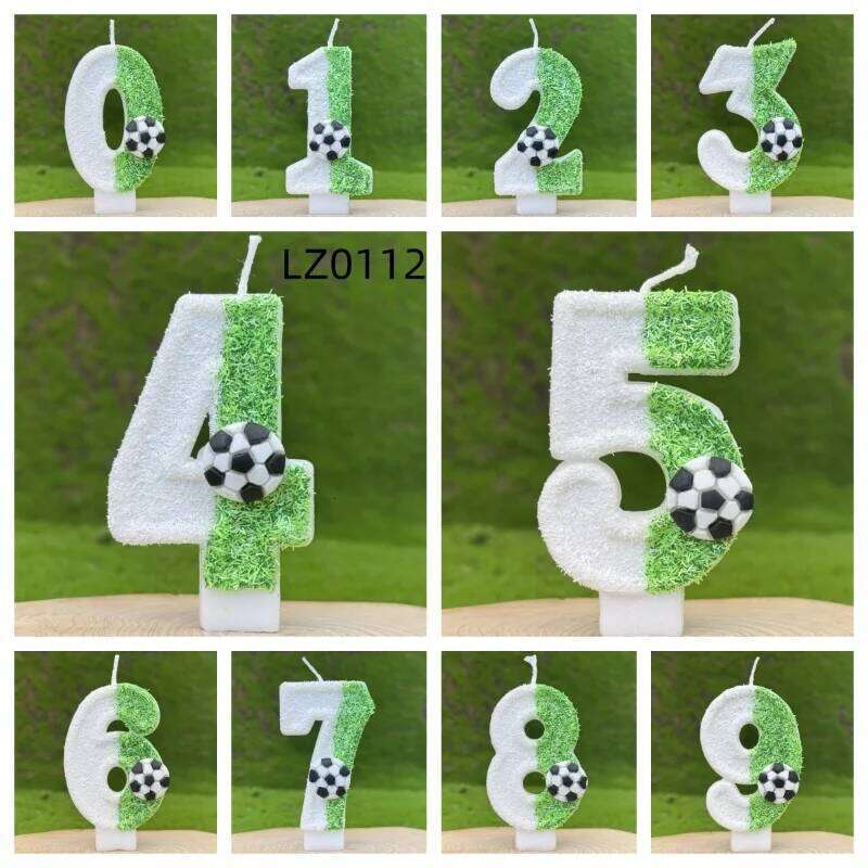 Vitality Baby Football 0-9 Free Matching Combination Digital Candles Perfect for Birthday Parties High End Baki S260204