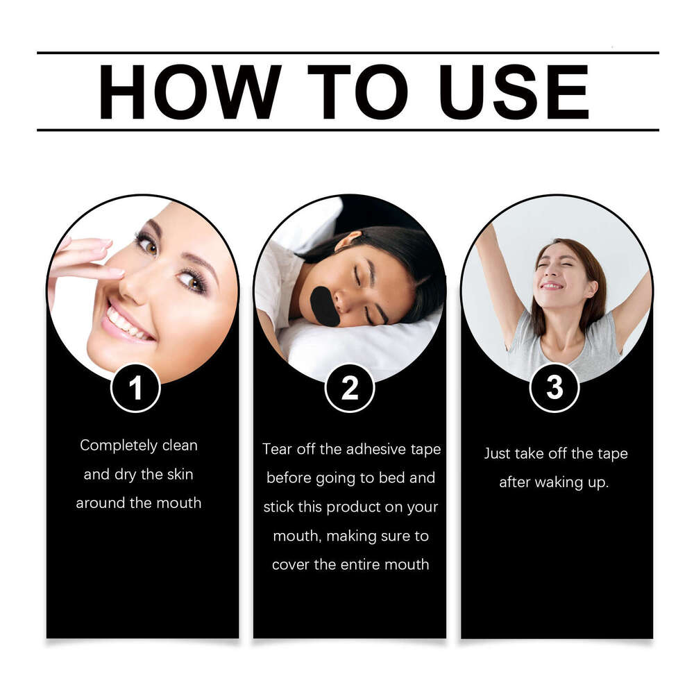 Ximonth Nighttime Anti-Snoring Care Sleep Relief Dry Mouth Nasal Discomfort Rest Patch S260203