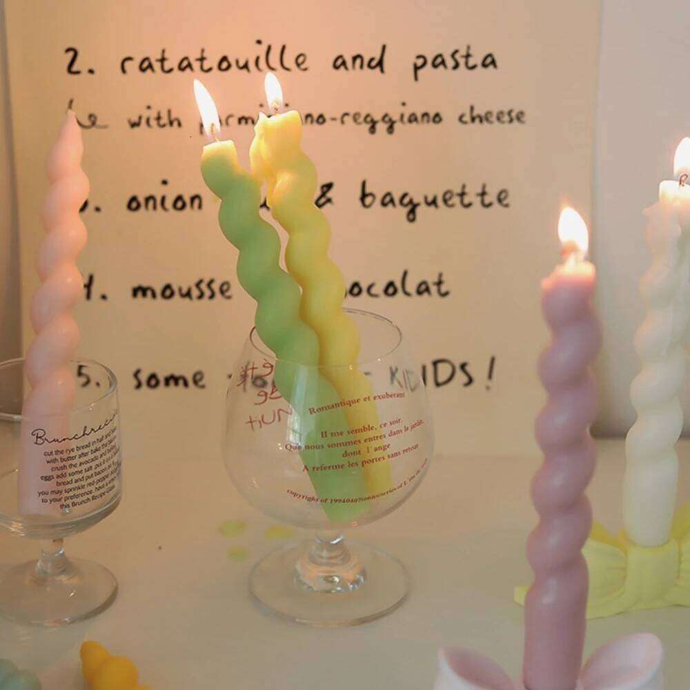 1PC Spiral Aromatherapy Candle Desktop Fragrance Ornament Scented Candles Birthday Gifts Home Decoraton S260204