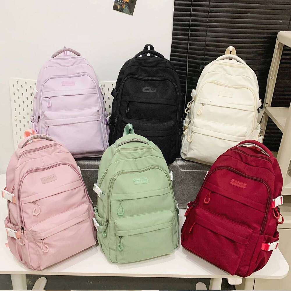 Schoolbag Unisex New Japanese Simple Junior High School Student Large-Capacity Backpack Z260202