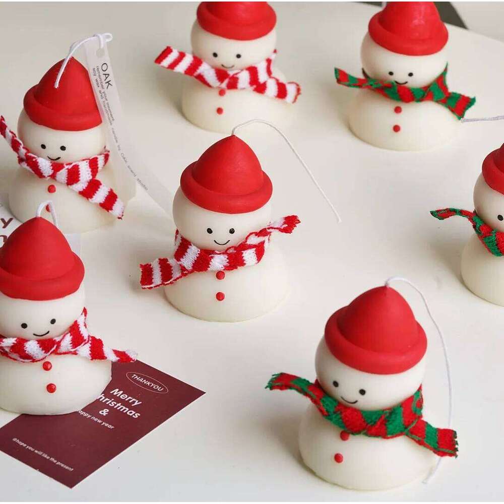 Tree Snowman Candles Wedding Decorative Candle Atmosphere Decoration Birthday Party Christmas Supplies 2025 New Year S260204
