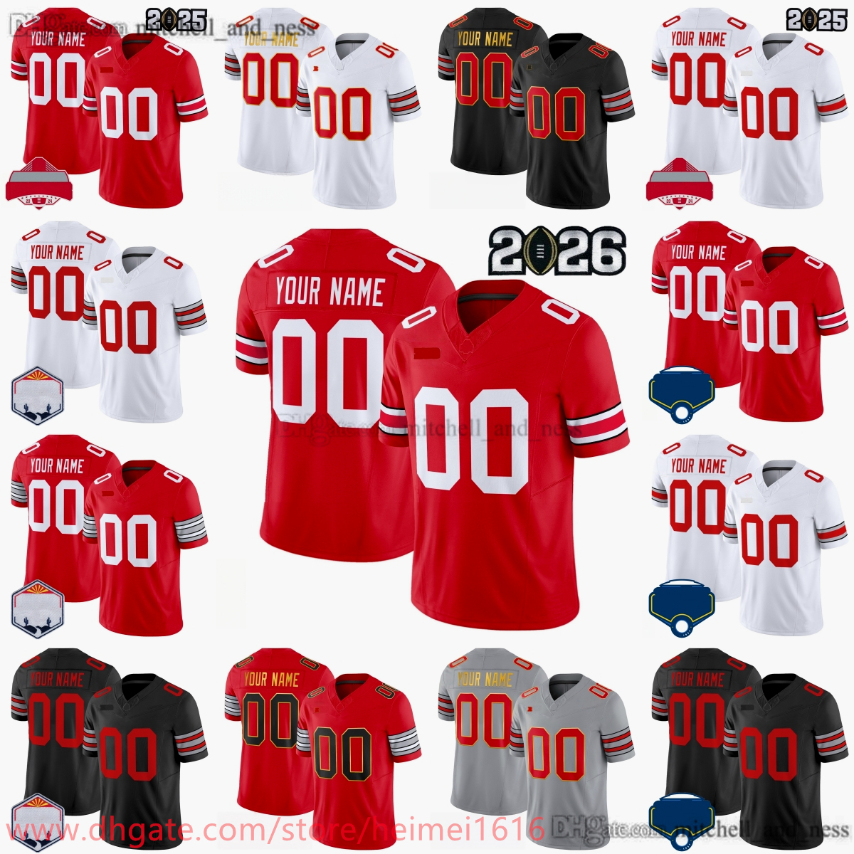 4 Jeremiah Smith Jersey Ohio State Buckeyes 10 Julian Sayin Football 33 Jack Sawyer 0 OH-IO 6 Kyle McCord 11 Jaxon Smith-Njigba HOWARD Harrison HENDERSON Stroud Jerseys